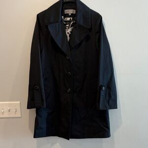 Anne Klein black Trench Coat